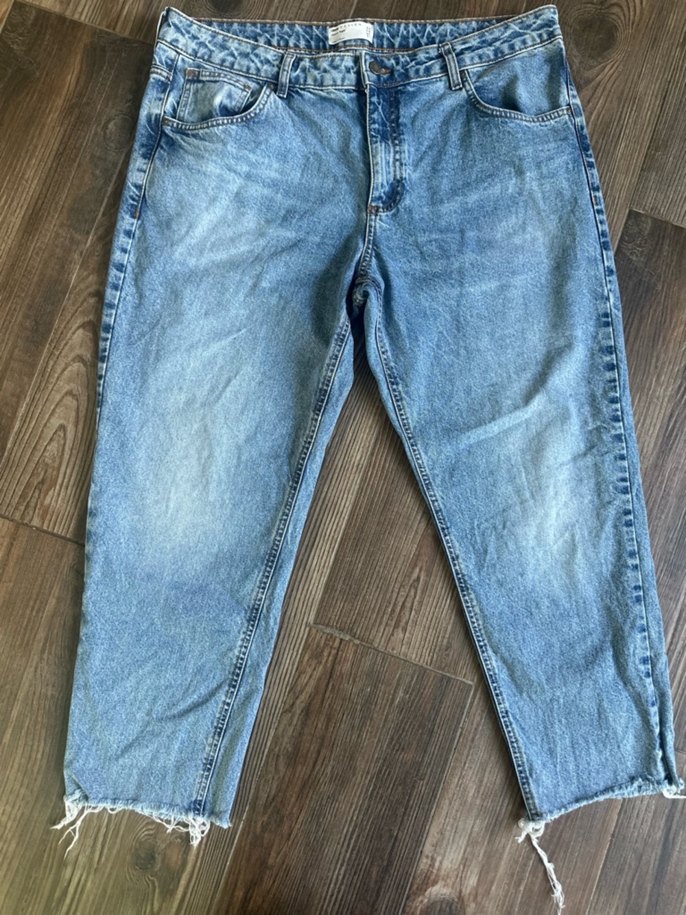 ASOS Light Blue Cropped Ankle Straight leg Denim Jeans - Picture 10 of 12